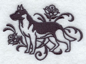 Výšivky motiv pes - německý  ovčák,  setr, labrador, retrívr