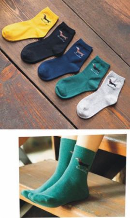 Ponožky s motivem psa - jezevčík 130