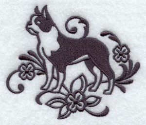 Výšivka motiv psa - kolie, buldoček, čínský naháč, špringeršpaněl