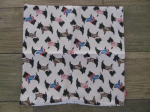 Scottie pillow cover