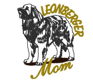 Výšivka motiv pes leonberger