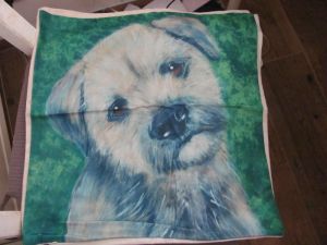 Pillow cover dog - border terrier