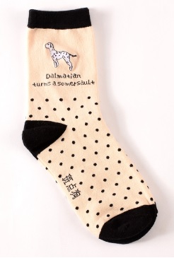 Ponožky  s motivem psa - dalmatín 109