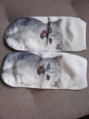 Ponožky motiv kočka  6