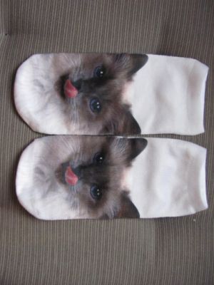 Ponožky motiv kočka  87