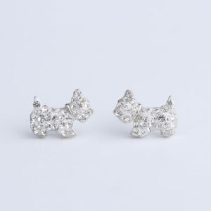 Earrings with dog- scottie dog - westie dog