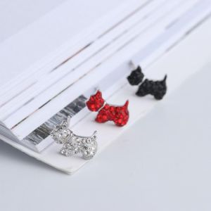 Earrings with dog- scottie dog - westie dog