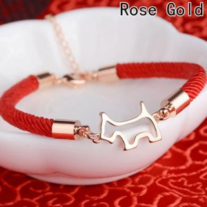 Braclec with dog - scottie dog- scottish terrier - westie