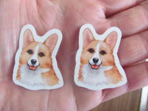 Samolepka motiv pes - corgi