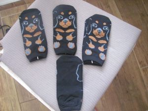 Ponožky motiv jezevčík