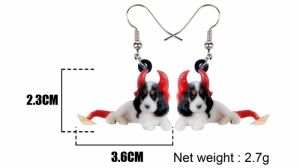 Earrings with dog- Cavalier King Charles