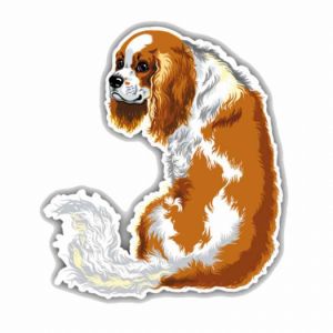 King Charles Spaniel Dog Car Decoration Car Sticker 