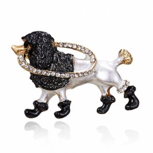  Brooch Pin  dog poodle