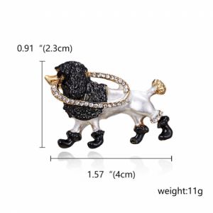  Brooch Pin  dog poodle