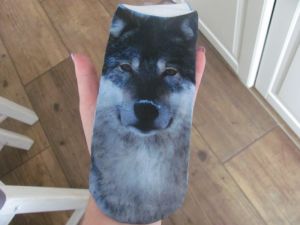 Ponožky motiv pes - malamut,  vlk 120