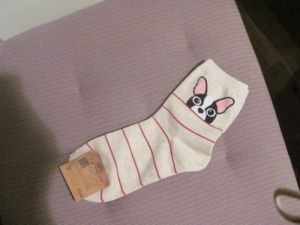 Ponožky motiv pes - buldoček 70
