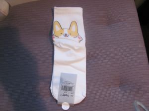 Ponožky motiv pes corgi 129