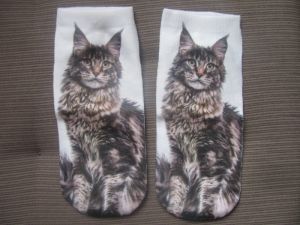 Ponožky s motiv kočka 687
