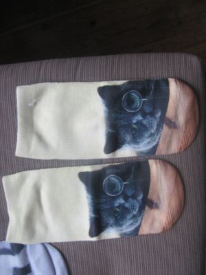 Ponožky motiv kočka 33