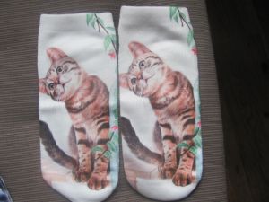 Ponožky s motivem kočka C