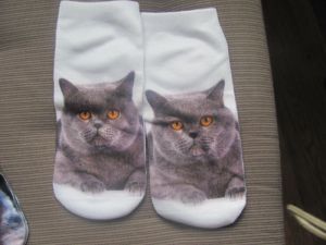 Ponožky s motivem kočka E
