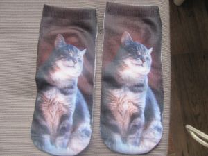 Ponožky s motivem kočka F