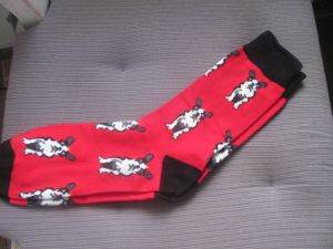 Ponožky motiv pes - buldoček 64