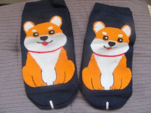 Ponožky motiv pes - shiba 84