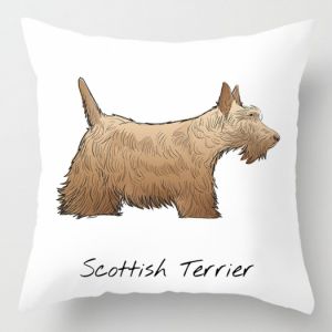 Povlak motiv pes - skotský teriér 1