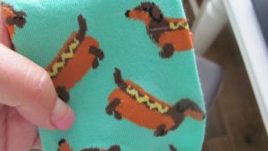 Ponožky motiv pes - jezevčík 90