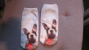 Ponožky motiv pes - buldoček 5