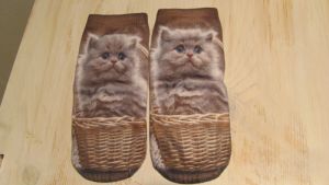 Ponožky motiv kočka 12