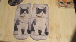 Ponožky motiv kočka 25