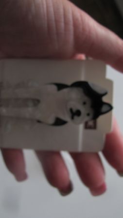 Brož motiv pes - malamut - husky 