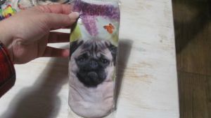 Ponožky motiv pes - mops 148