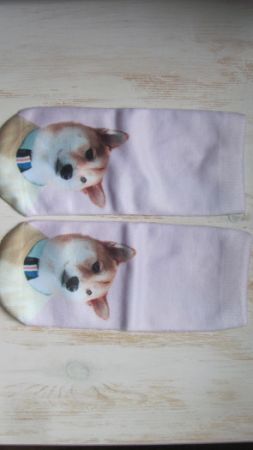 Ponožky motiv pes - shiba 587