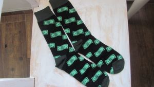 Ponožky motiv peníze