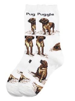 Ponožky motiv pes - Pugle - mops 8