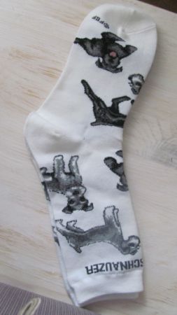 Ponožky motiv pes - knírač 66