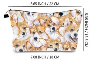 Kosmetická taštička s motivem psa -  Corgi 1