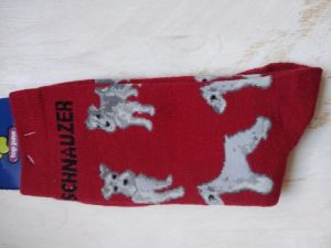 Ponožky motiv pes- Knírač 74