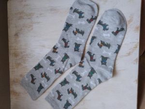 Ponožky motiv pes - skotský teriér 658