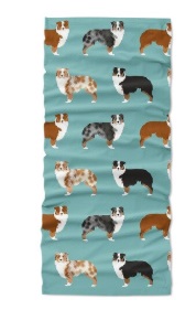 Multifunkční šátek motiv pes - Aussie 