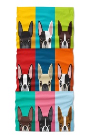 Multifunkční šátek motiv pes - buldoček