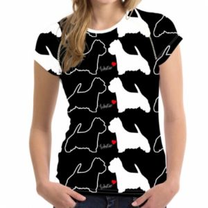 Dámské tričko s motivem psa - Westík 20203
