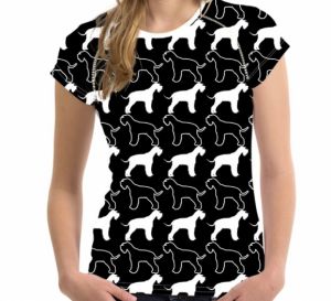Dámské tričko s motivem psa - Knírač 202010