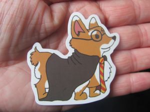 Samolepka motiv pes - Corgi 50