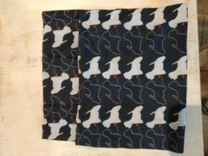 Multifunkční šátek motiv pes - westík 2020