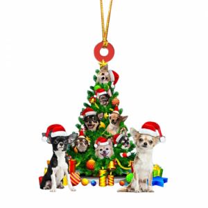 Vánoční ozdoba motiv pes - Čivava 1