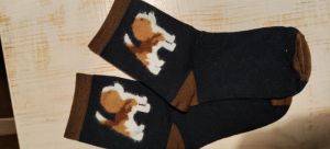 Ponožky motiv pes - bígel